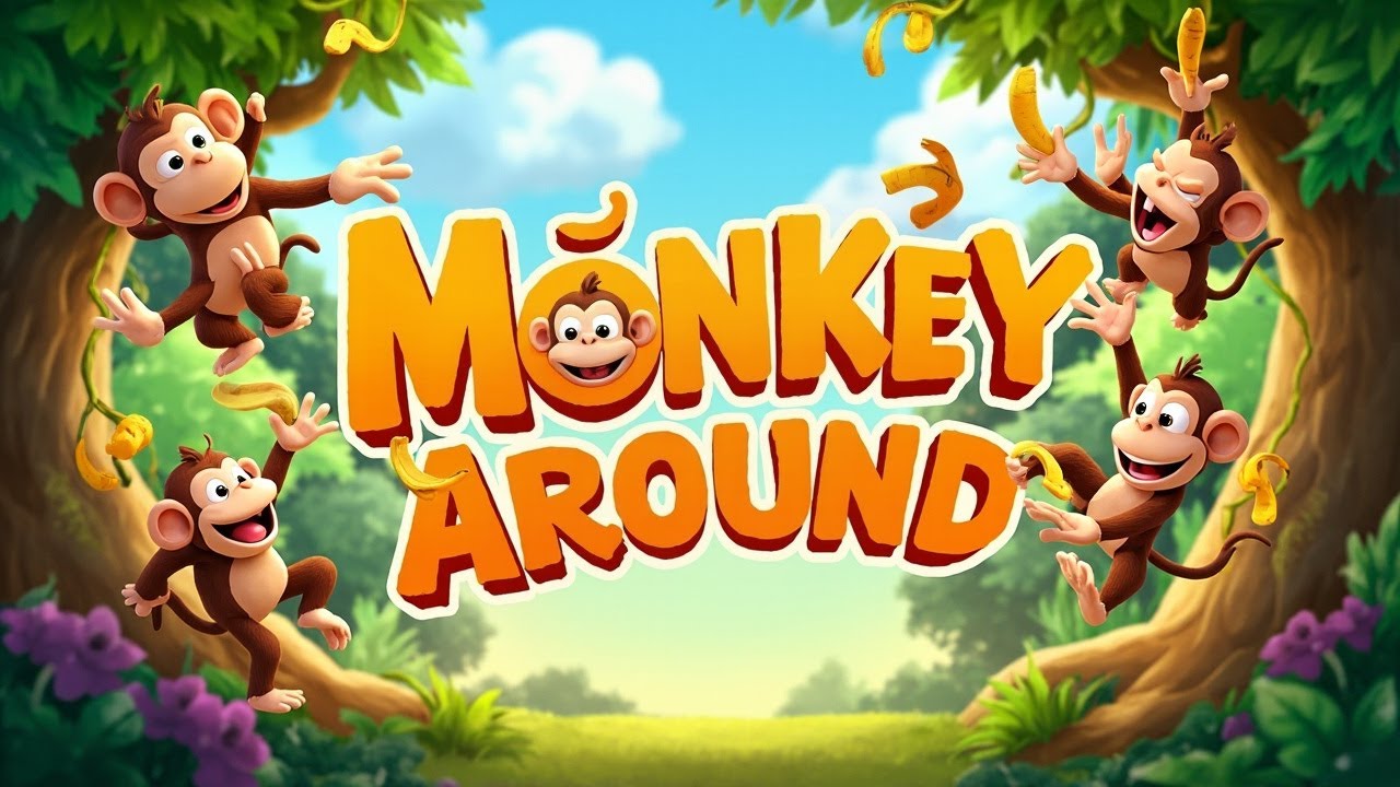Monkey Around Kid's song. Educational