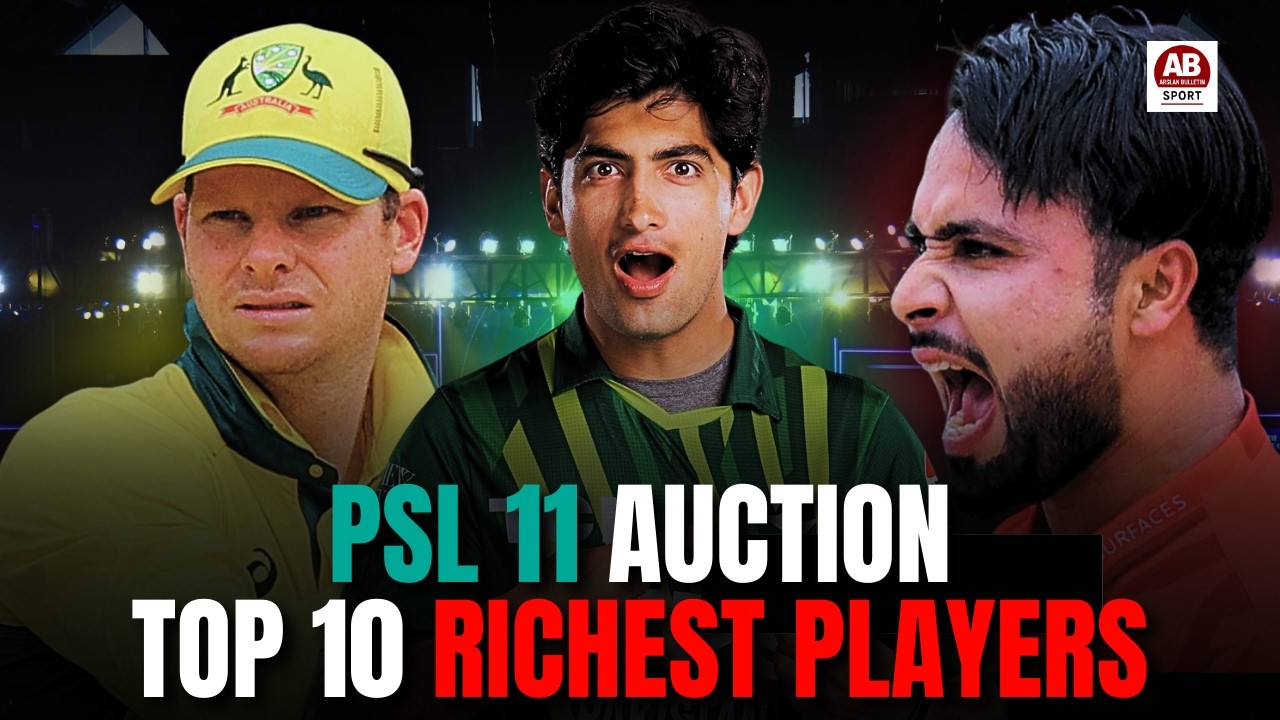 PSL 11 Auction Creates History | Top 10 Most Expensive Players Revealed | AB Sports