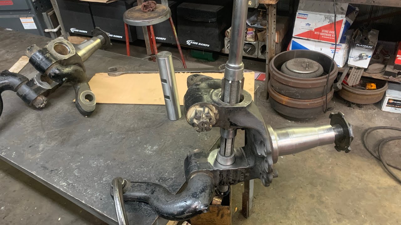Reaming King Pin Bushings