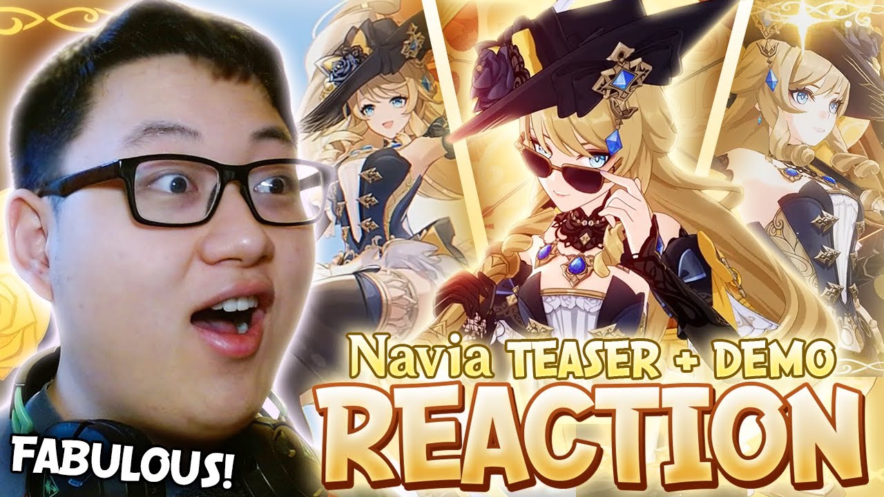 PRESIDENT OF SPINA DI ROSULA! | Navia Demo 'Unoffical Operation' REACTION + TEASER | Genshin Impact