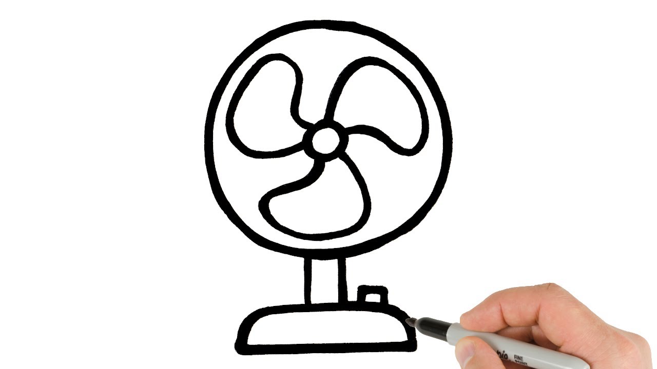 How to Draw a Fan  | Super Easy Step-by-Step Tutorial!