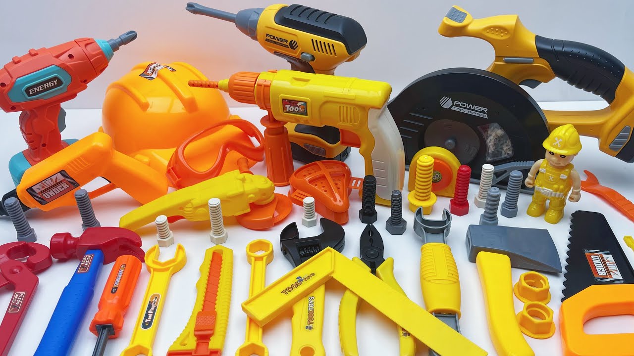 12-Minute Unboxing: A collection of professional power tools, from drills to chainsaws | toy review