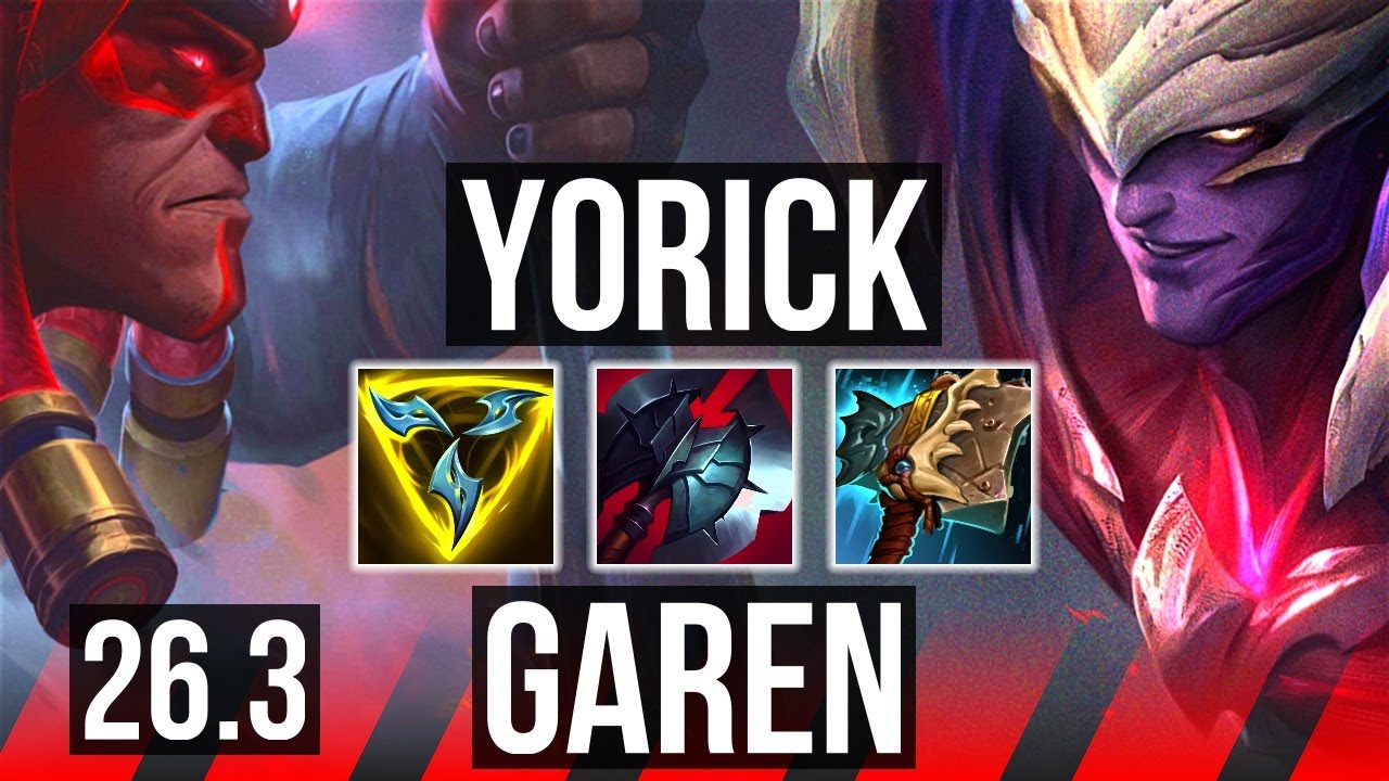 YORICK vs GAREN (TOP) | EUW Diamond | 26.3