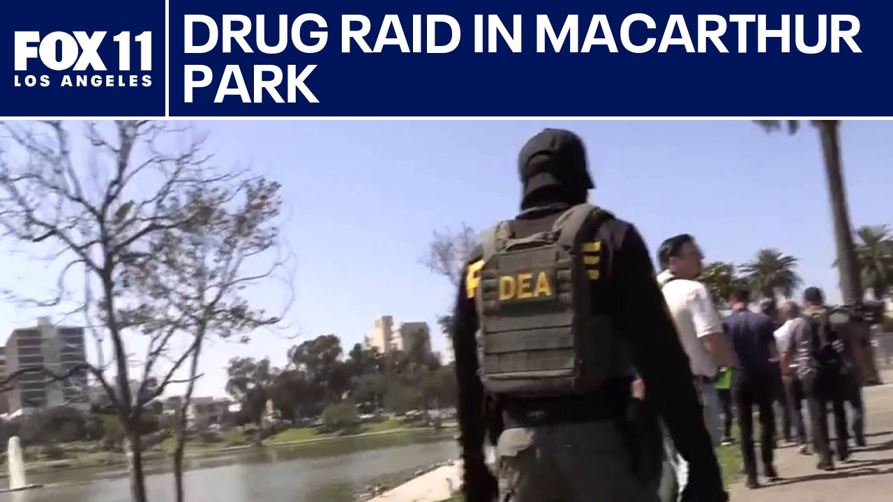 Drug raid underway at MacArthur Park