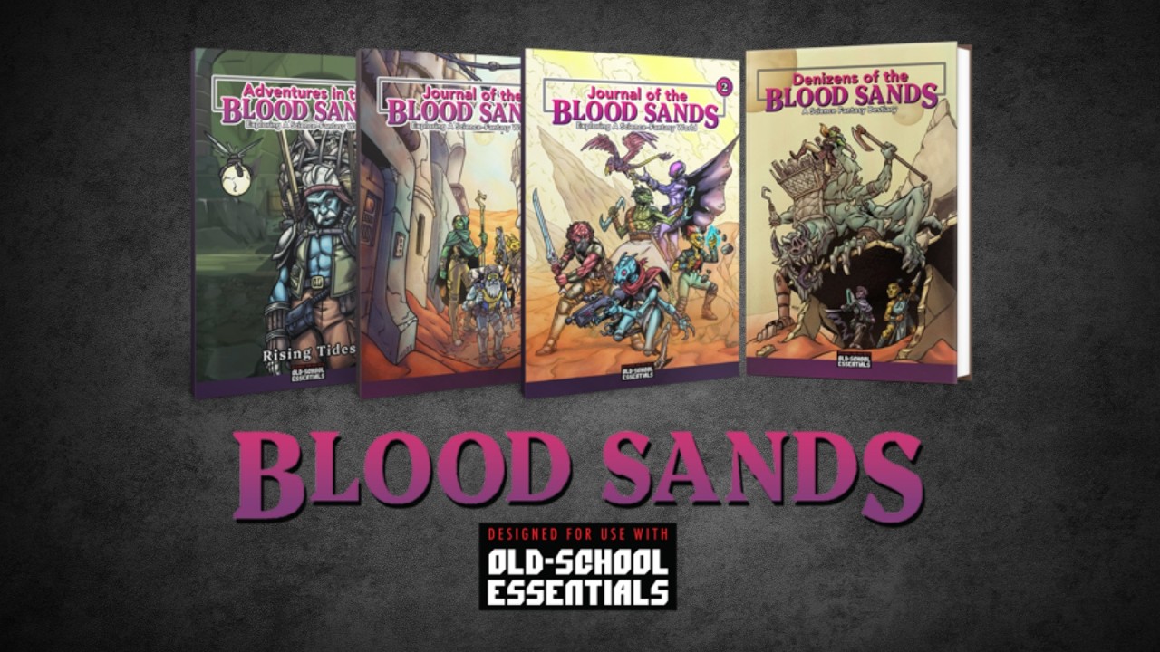 Weird Desert Sci-Fi Fantasy OSE ZineQuest Day 7  Review  Expeditions into the Blood Sands