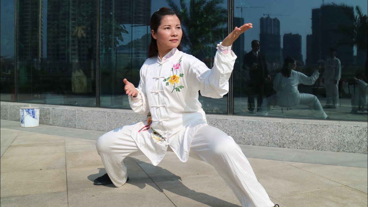 二十四式简化太极拳#无休止的努力修炼不是为了要感动谁， 修行的终点和趣味，是在寂静孤独中，感受到放下心灵包裹的那一刻，那份心空自在和放飞自我……