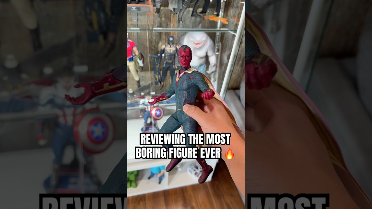 REVIEWING THE MOST BORING FIGURE 🔥#avengers #hottoys #actionfigures #wandavisionedit #ageofultron