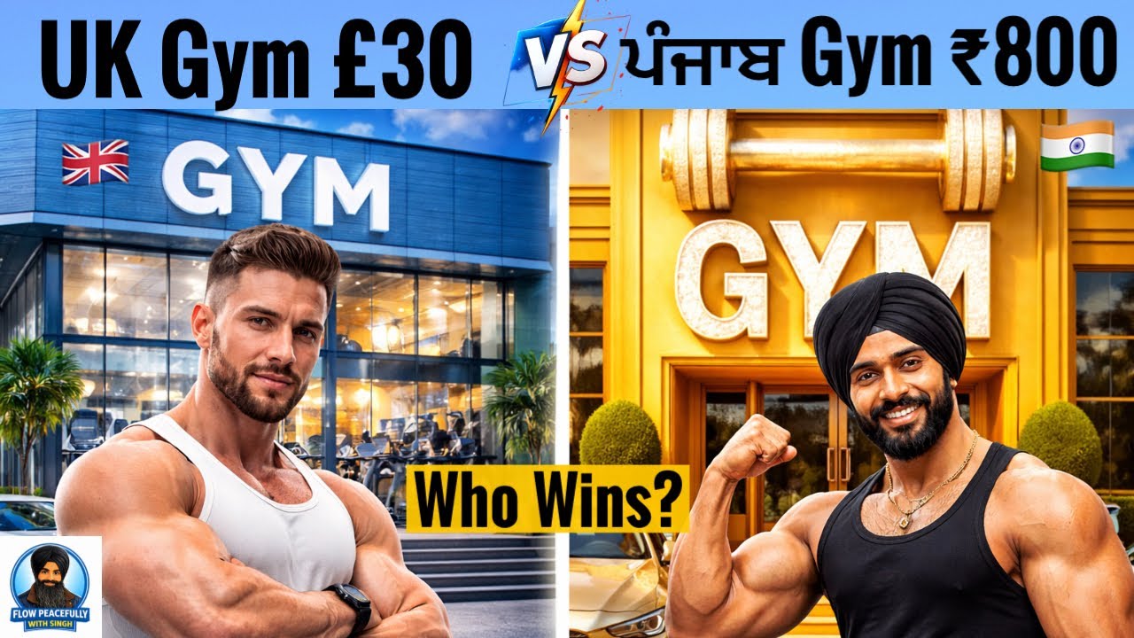 UK Gym VS ਪੰਜਾਬ Gym 💪:Which is Better? Smart Gym, Mahingi Fee & Desi Diet. (Gym Punjabi Vlog 2026).