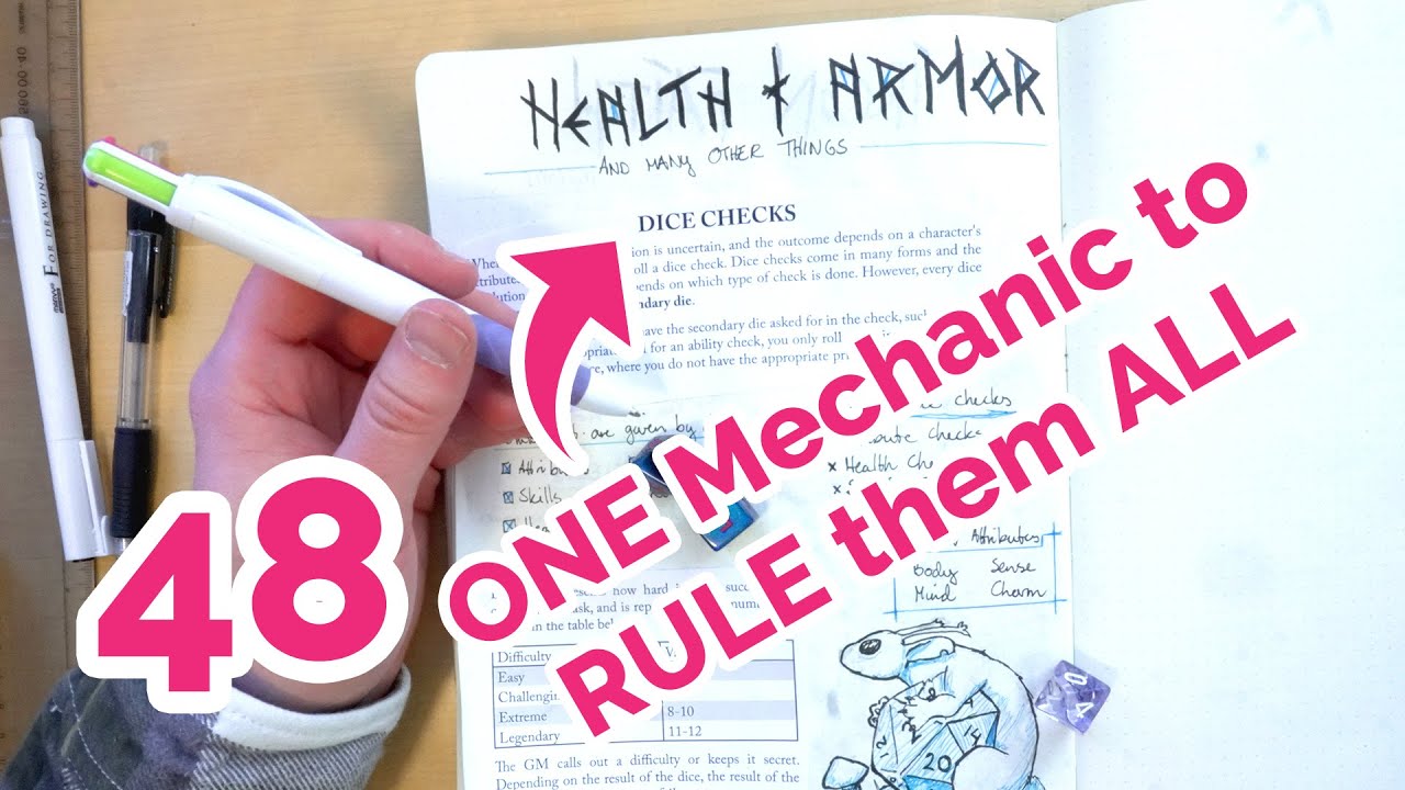 Health and Armor - Making a TTRPG From Scratch [Episode 48]