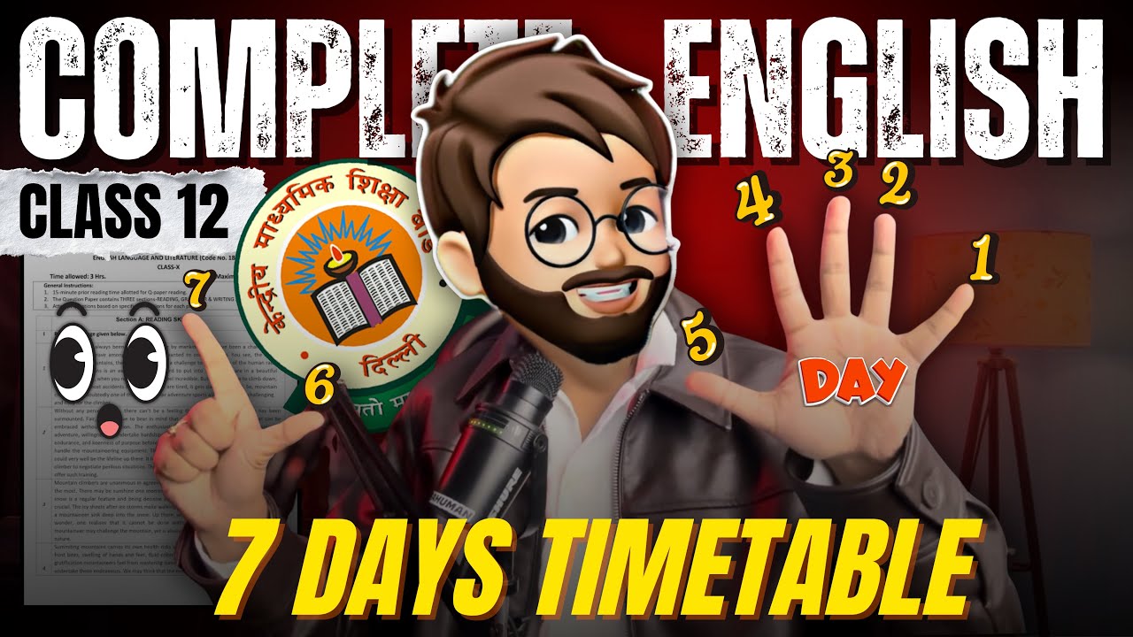 Class 12 : Complete English Syllabus In 7 Days | English Class 12 | Boards 2026 