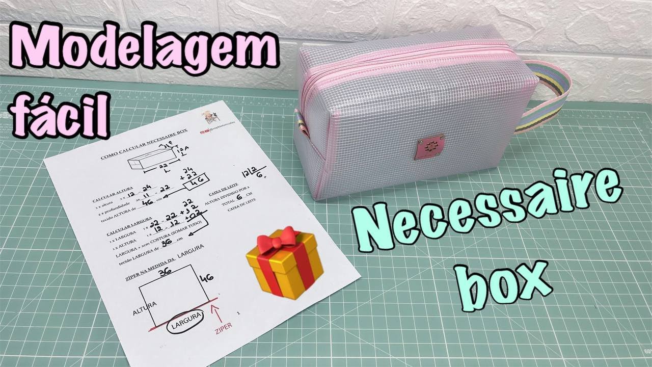 Como CALCULAR NECESSEIRE BOX com tabela gratuita por @tucaensina e @sophieteresafaz