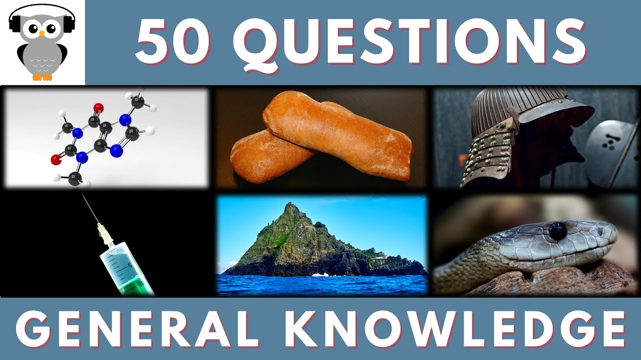 General Knowledge Quiz Trivia#197 | Stimulant,Ciabatta, Lordless Samurai, MMR Vaccine, African Snake