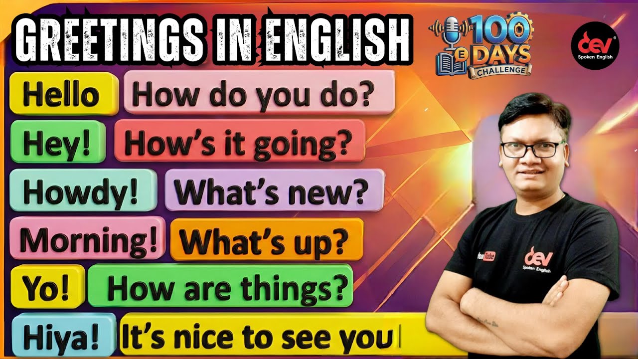 20 Powerful English Greetings You Must Know | Speak Like a Pro | Learn English with Dev Sir