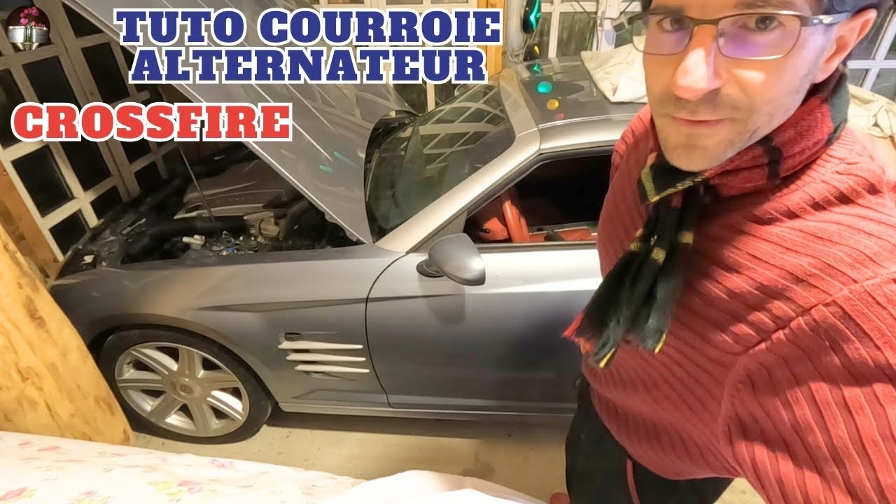 Bricolage courroie alternateur Crossfire,  remplacement.
