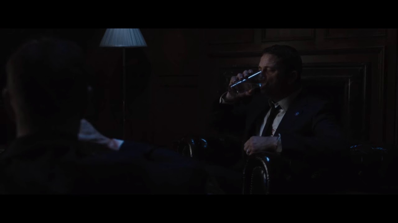 Mike Banning chugging water | Best Scene in London has Fallen
