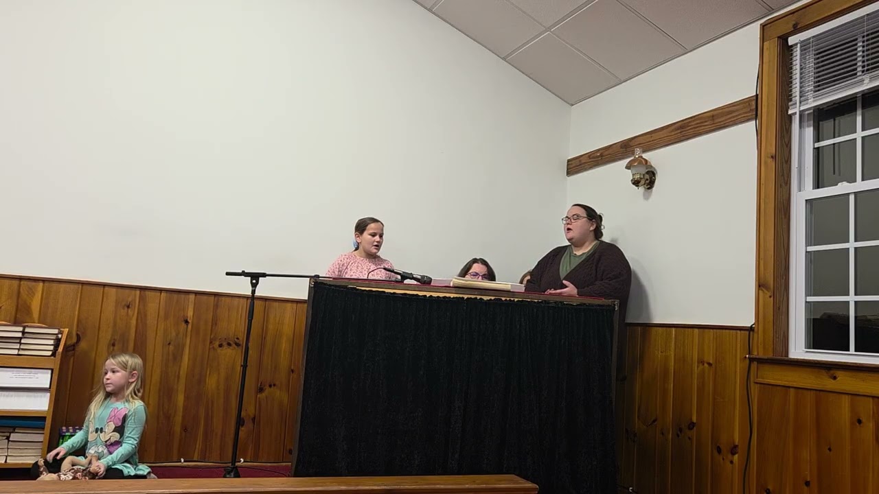 The youth singing Sunday night 1-14