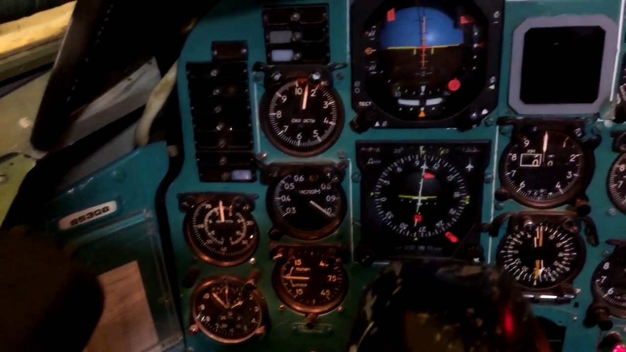 Former Tu-154m simulator Saint-Petersburg Russia