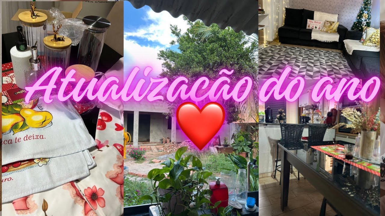 Atualizações do Primeiro Vídeo do Ano | Comprinhas, Organização da Casa e Quintal 🌿