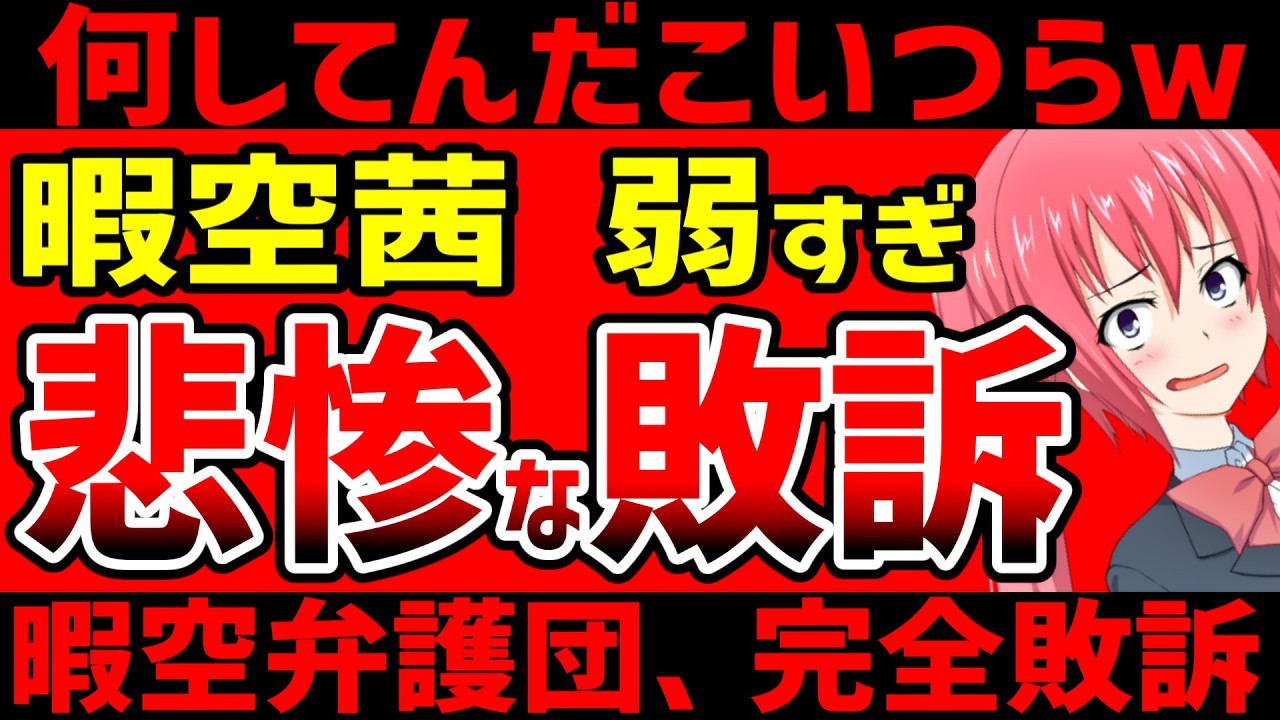暇空茜のせいで弁護団も敗訴！もうやだこの人達。一体何がしたいのか？頼むからもう少し考えて動けよ【文鳥裁判 カルピス軍団】