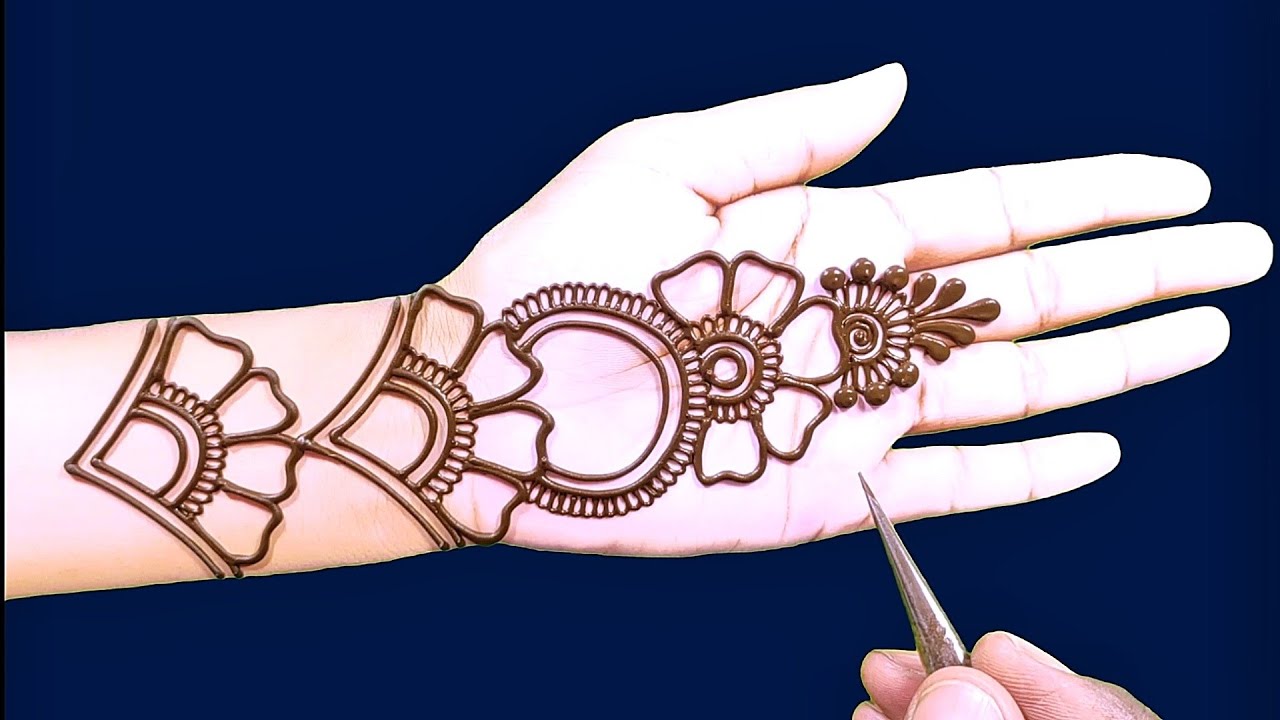 latest simple new mehndi design | Arabic easy mehndi design | wedding Dulhan bridal mehndi design