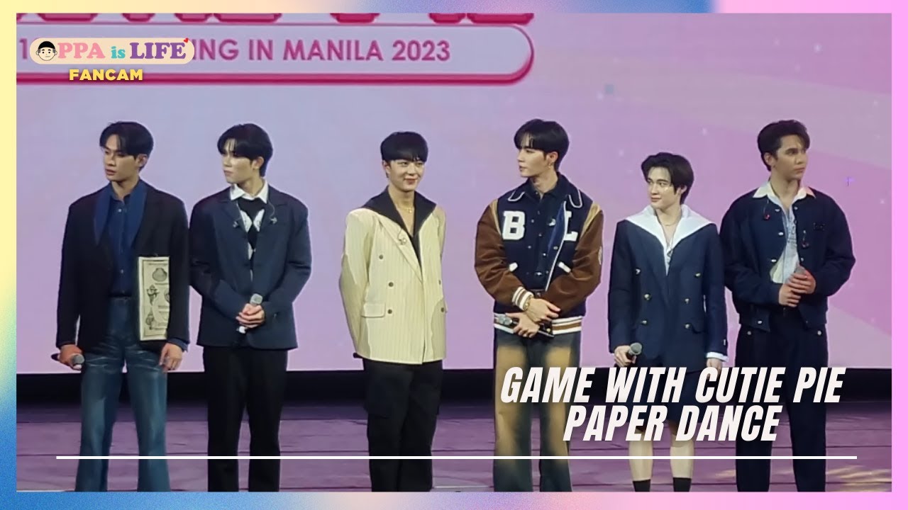 Paper Dance Game with Zee Nunew Yim Tutor Max and Nat | Cutie Pie 1st Fanmeeting in Manila 2023