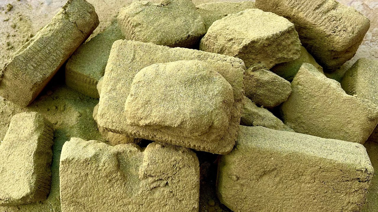 ASMR 🫡 @Billalmustafa-nx3tt New Olive Sand Dry Floor crumbling + Sifting 