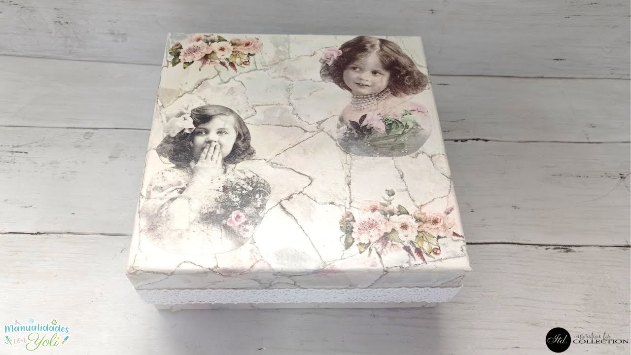 Посмотрите, что я сделала из картонной коробки, декупажа и журнальных листов / Искусственный мрамор