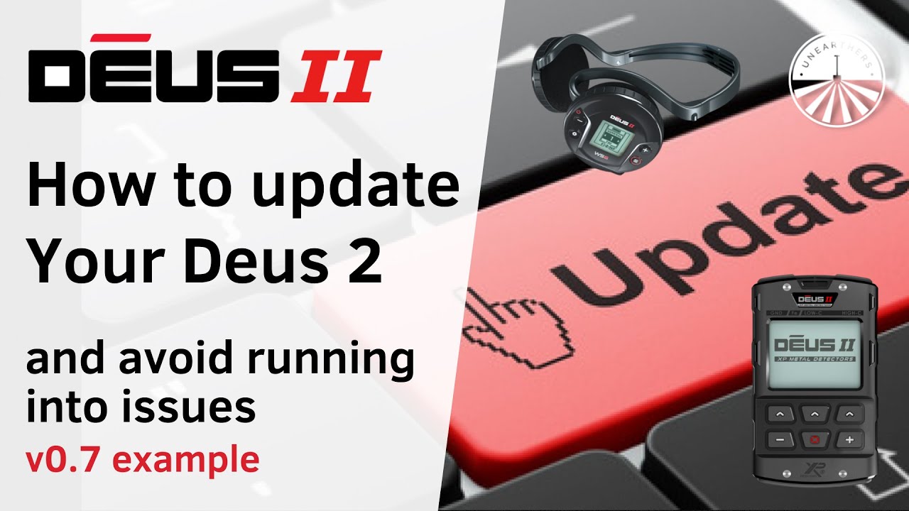 XP Deus 2 - how to CORRECTLY UPDATE FIRMWARE + rollback to old version WS6 / controller - XP Deus II