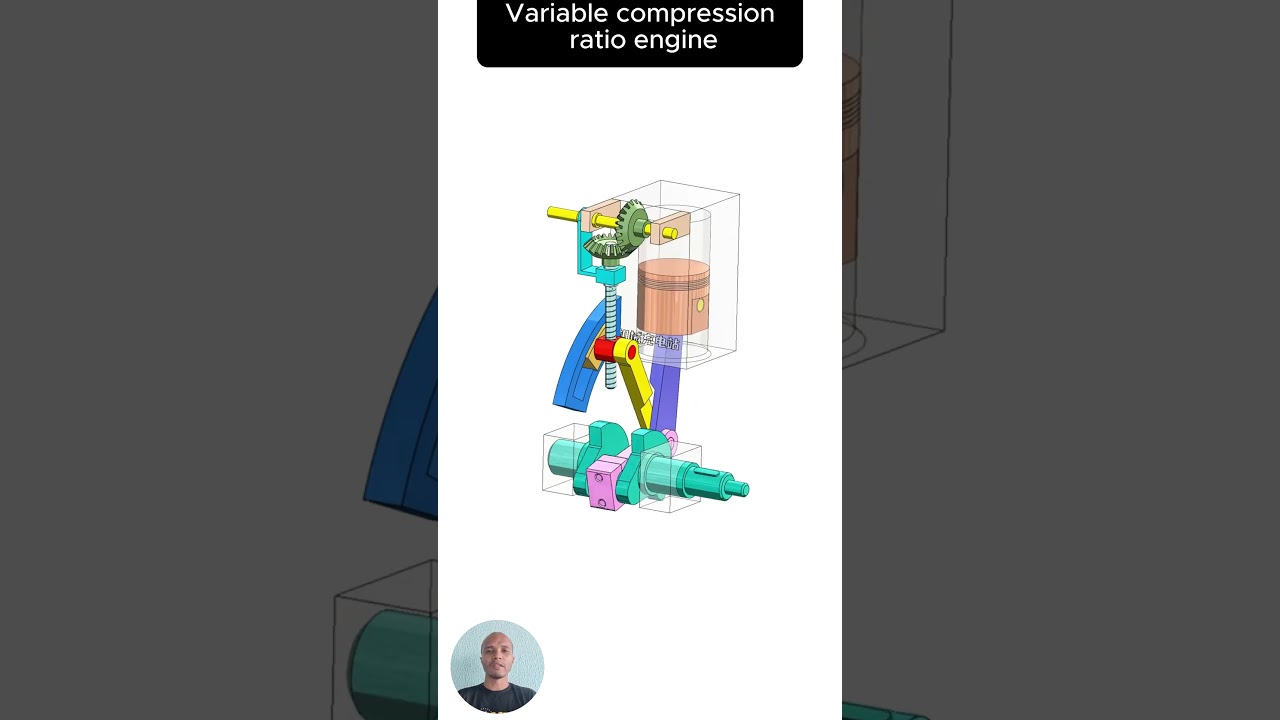 Variable compression ratio engine#shorts #engine #mechanical #working #solidworks #automobile #car