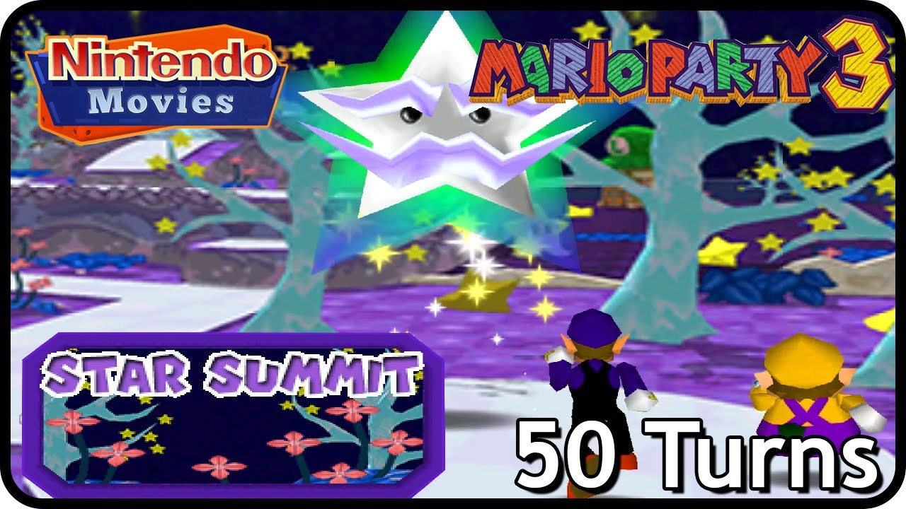Mario Party 3 - Star Summit (2 Players, 50 Turns, Mario vs Yoshi vs Waluigi vs Wario)