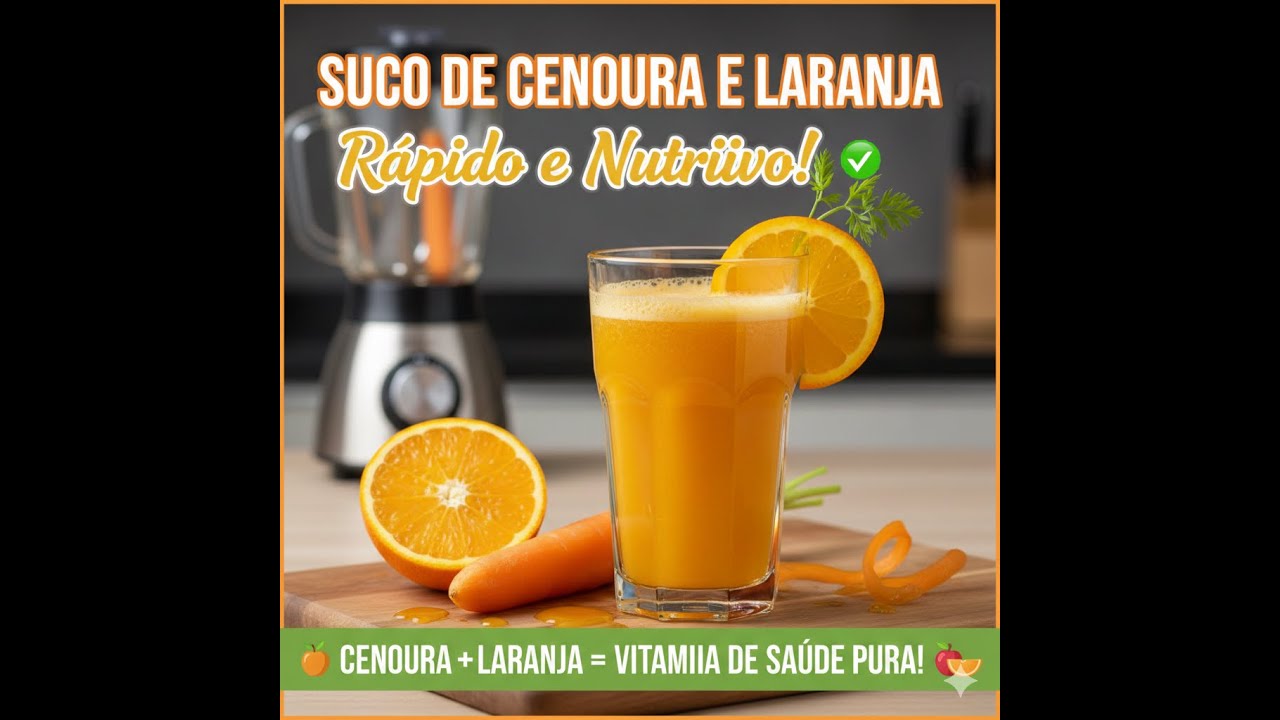 suco  de cenoura com laranja