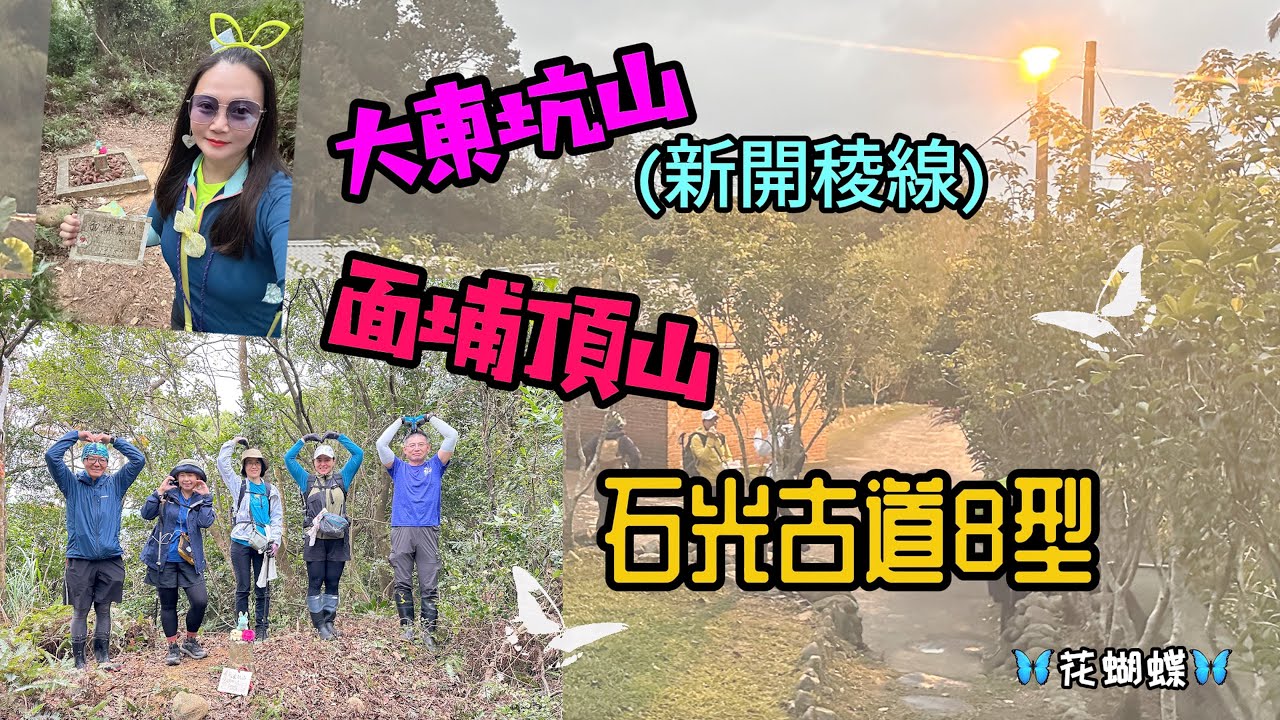 關西鎮石光里：大東坑山(新開稜線)-面埔頂山+石光古道8型 🦋花蝴蝶🦋