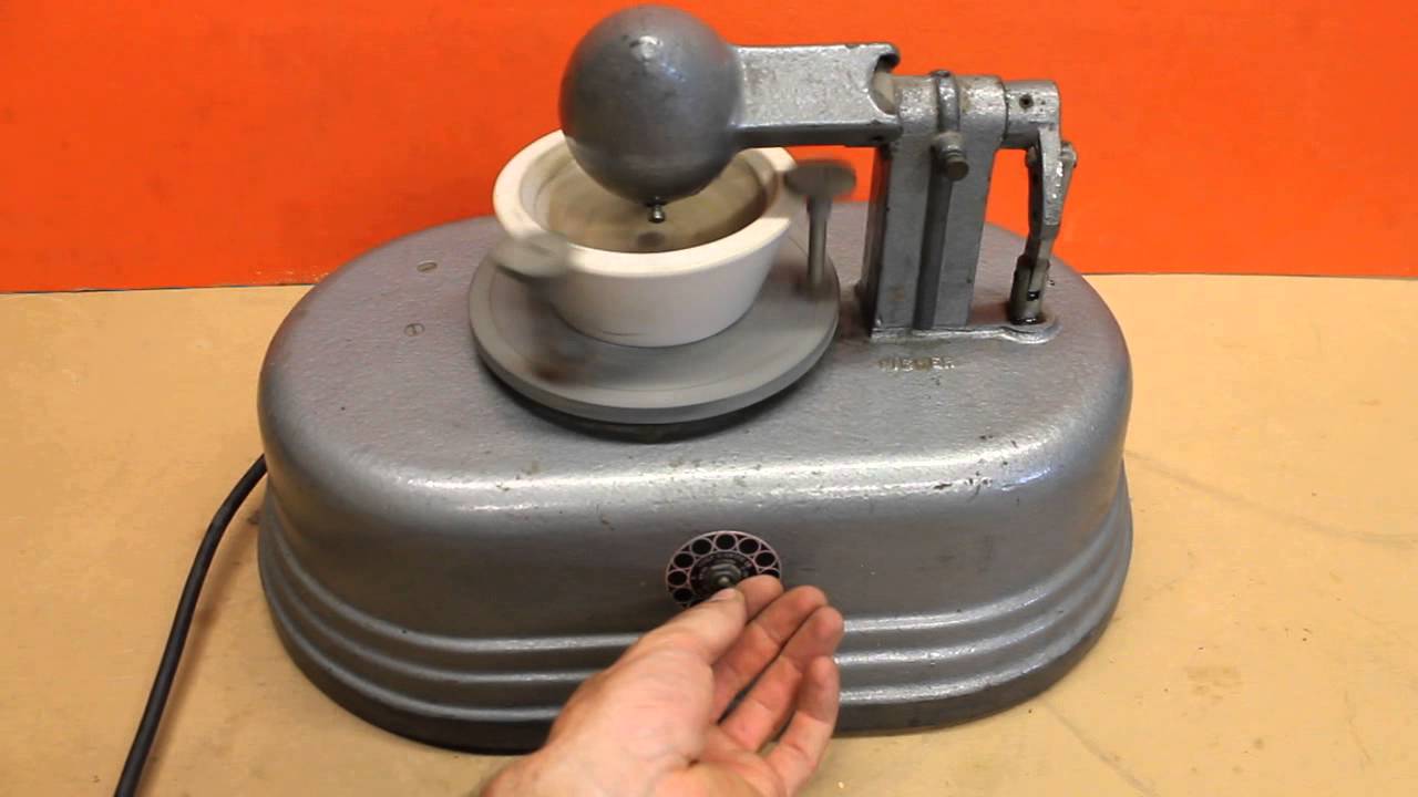 Mortar grinder, Auto mortar and pestle Fisher Sci