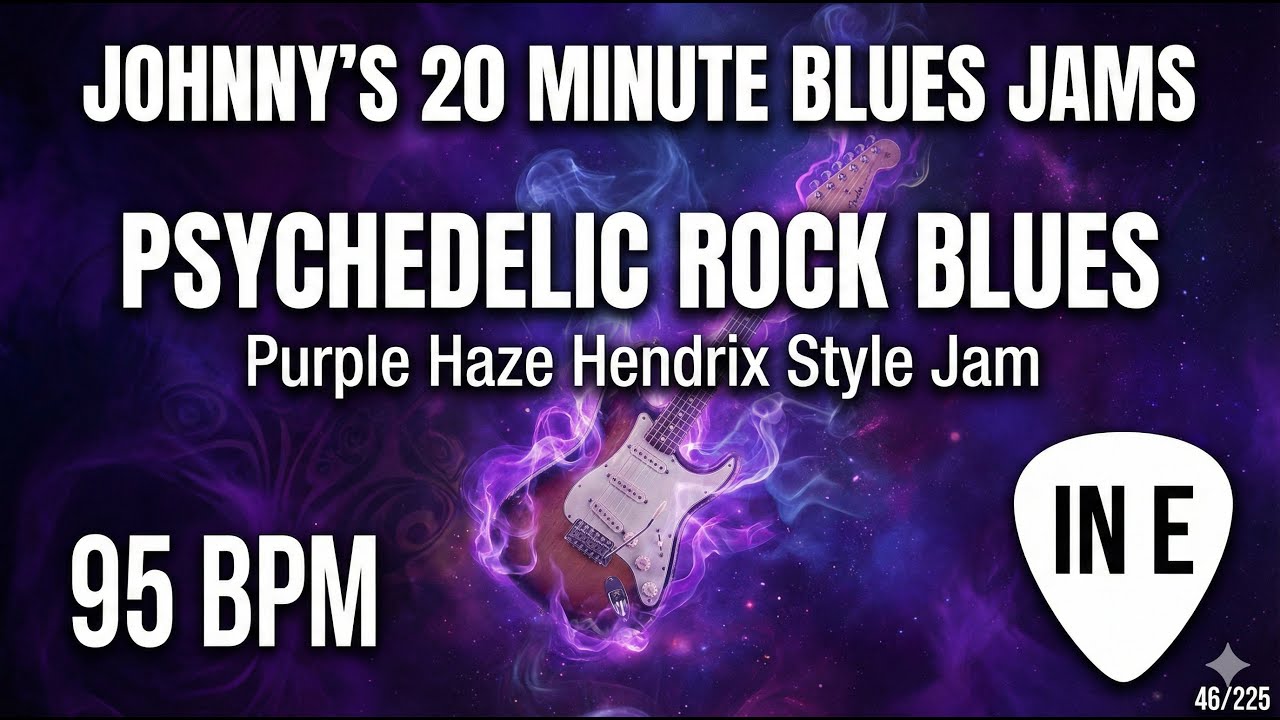 Jimi Hendrix Style 'Purple Haze' Blues In E 95bpm 46/225