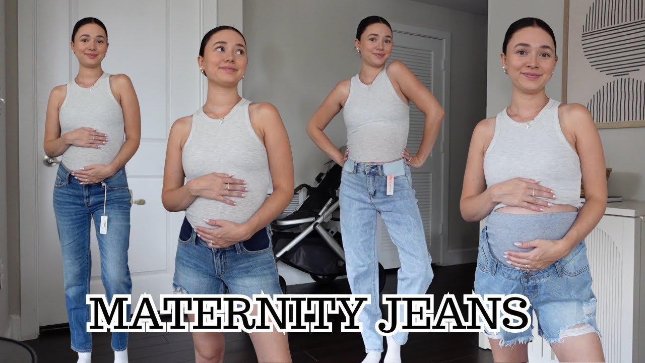 Maternity Jeans & Shorts Try-on Haul
