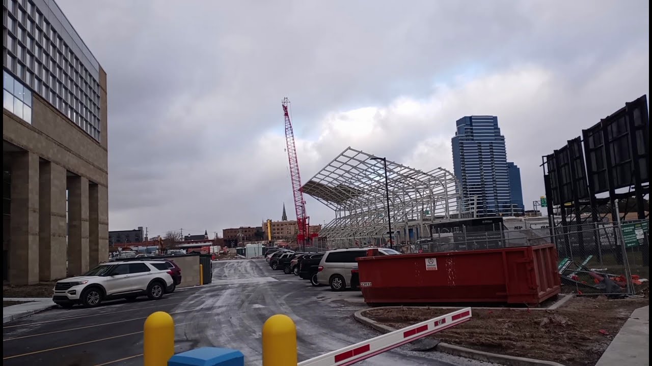 Walking to the West Side & Soccer Stadium construction progress (1/14/2026)