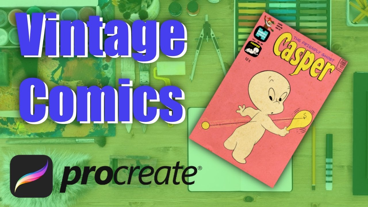 🎨 Recreating a Vintage Comic in Procreate! | Step-by-Step Tutorial for Retro Art Lovers 🚀✒️