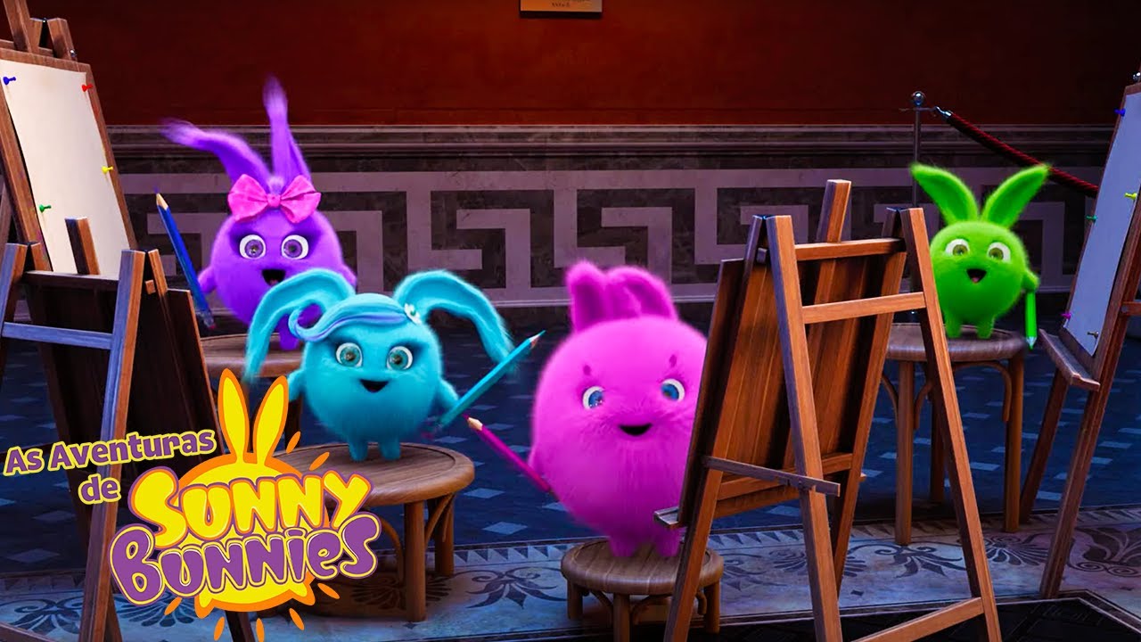 Aula de arte | As Aventuras de Sunny Bunnies | Desenhos Animados Infantis