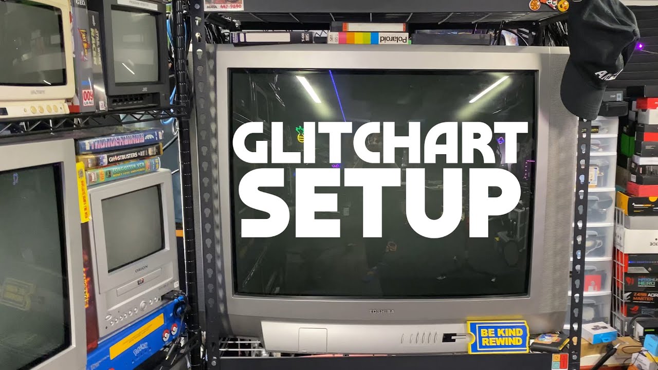 Completely overkill analog video glitch art setup!