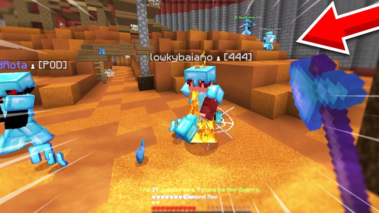 SERVIDOR RANKUP COM MUITO PVP!