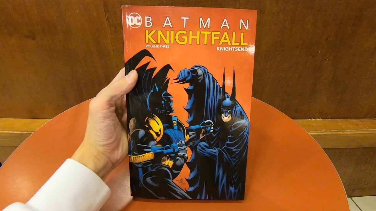 BATMAN KNIGHTFALL VOLUME 3 KNIGHTSEND DC BOOK CLOSE UP AND INSIDE LOOK