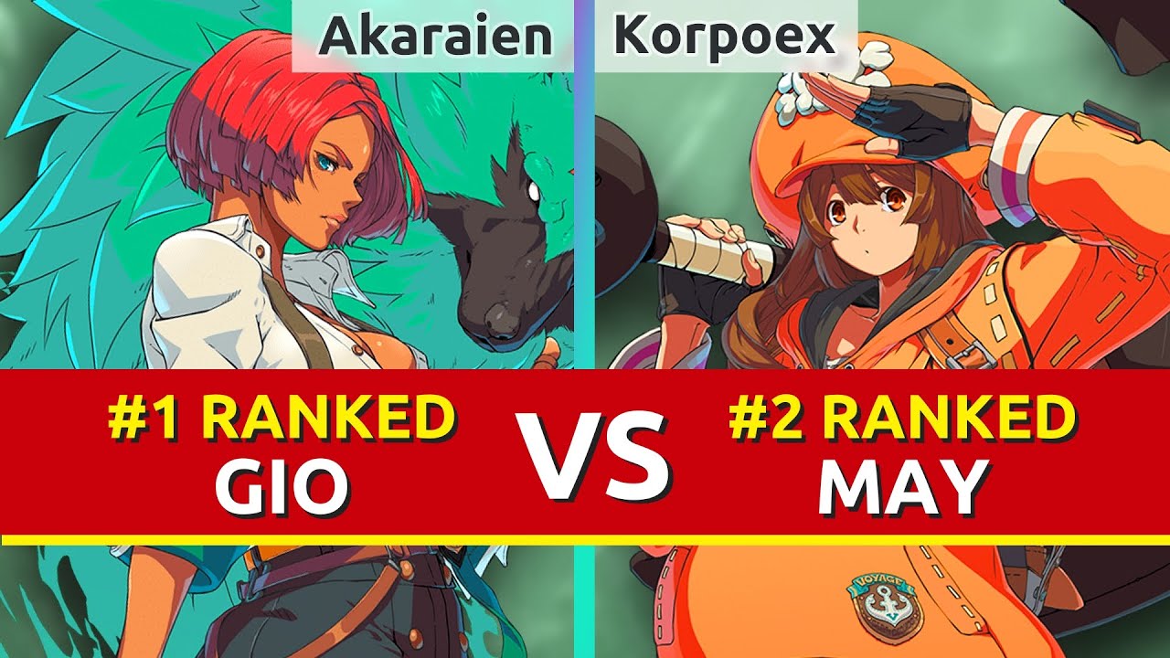 GGST ▰ Akaraien (#1 Ranked Giovanna) vs Korpoex (#2 Ranked May). Guilty Gear Strive