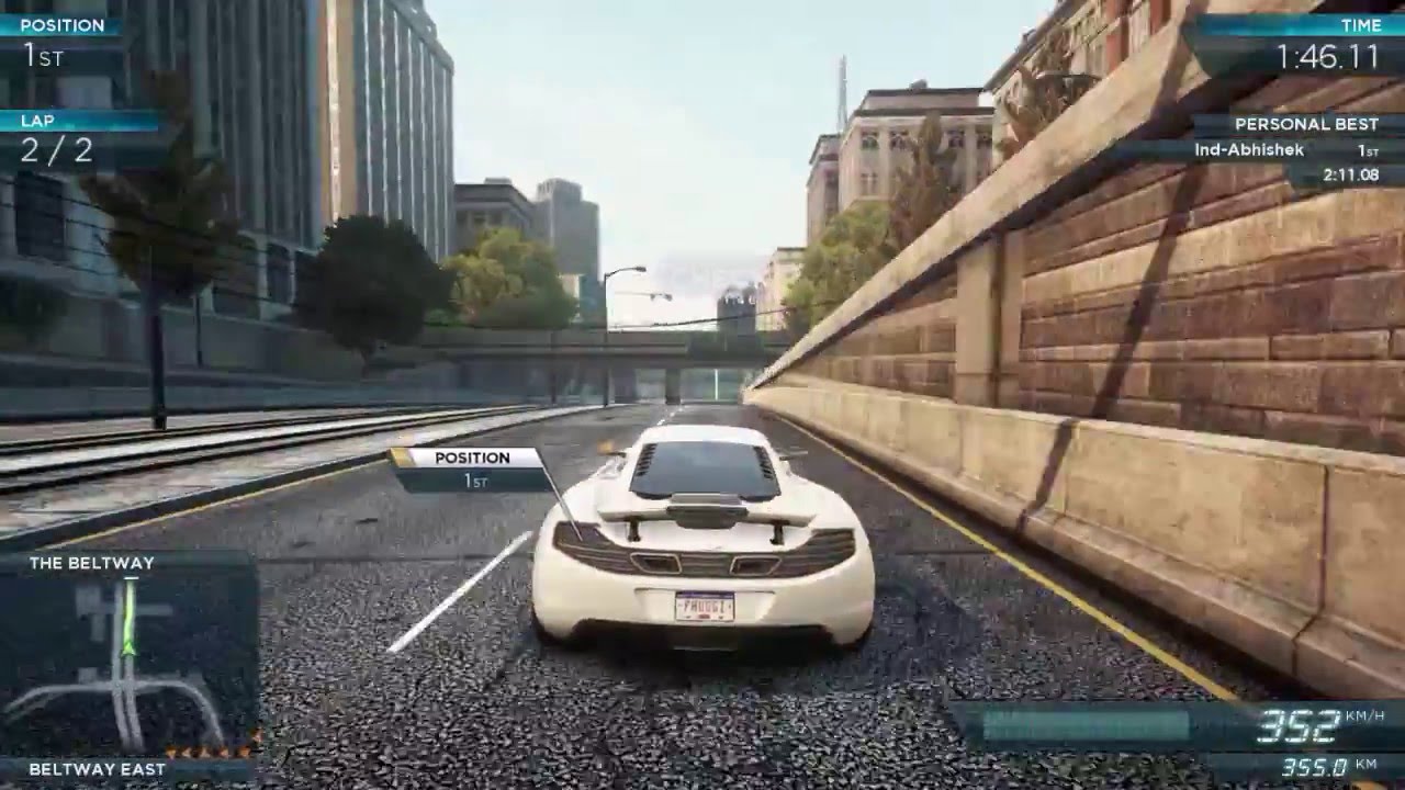 NFS Most Wanted (2012) | Emmerson Beltway | 2:10:16 | World Record |