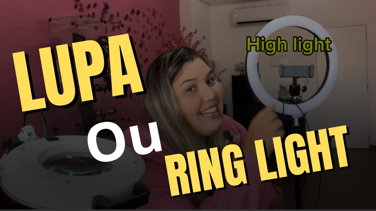 LUPA OU RING LIGHT na hora de fazer extensão de cílios?