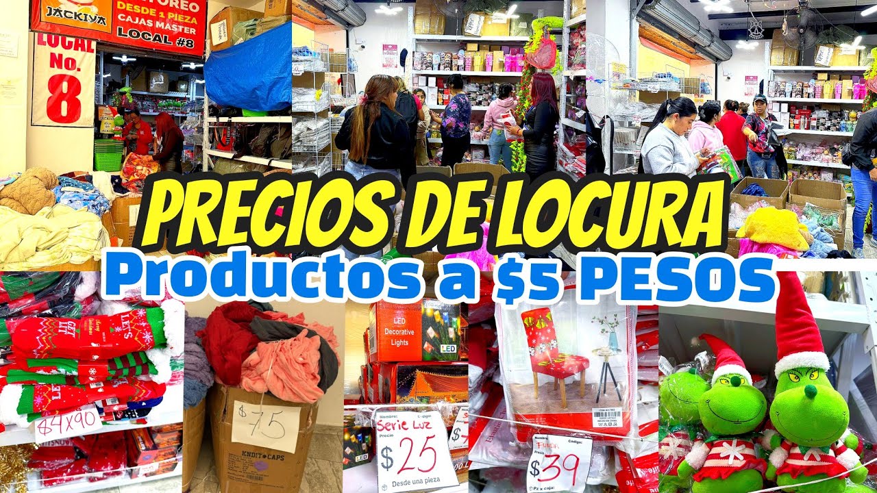 Productos a $5 PESOS | Mayoreo desde UNA PIEZA | mismo que IZAZAGA/TEMU/ALIEXPRESS en el centro CDMX