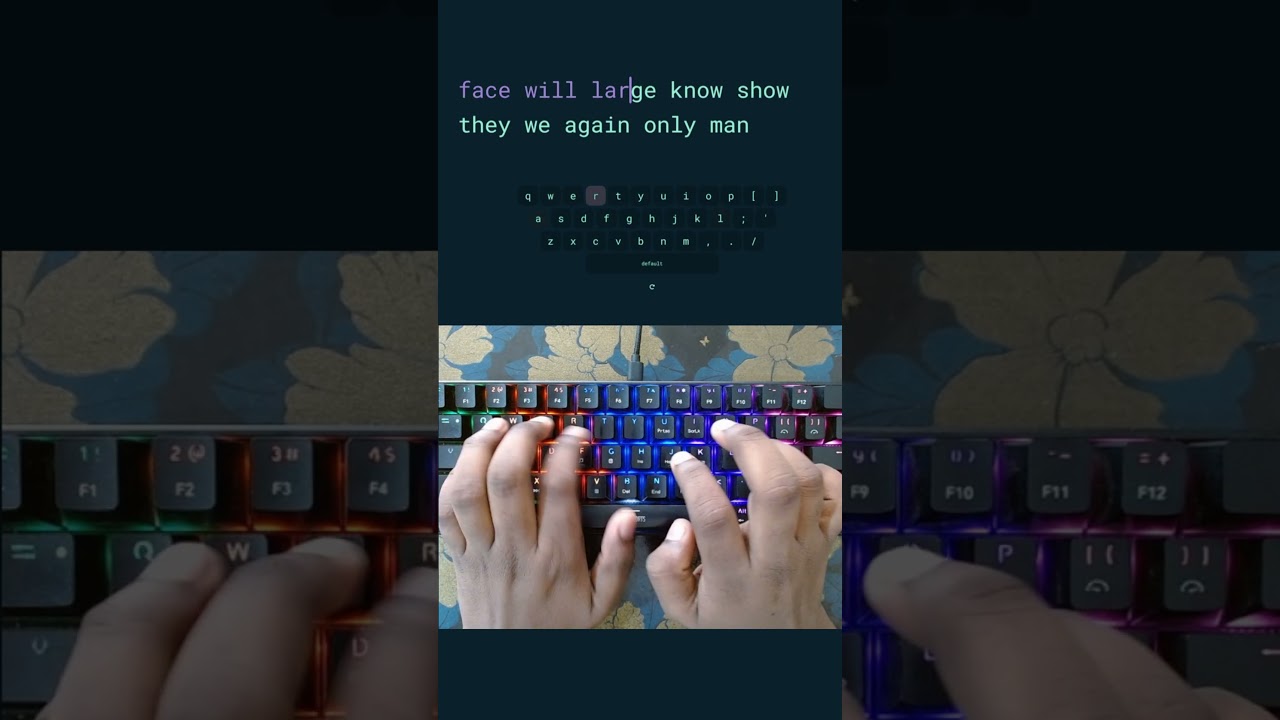 Typing 116 WPM With Best Mechanical Keyboard #shorts #typing