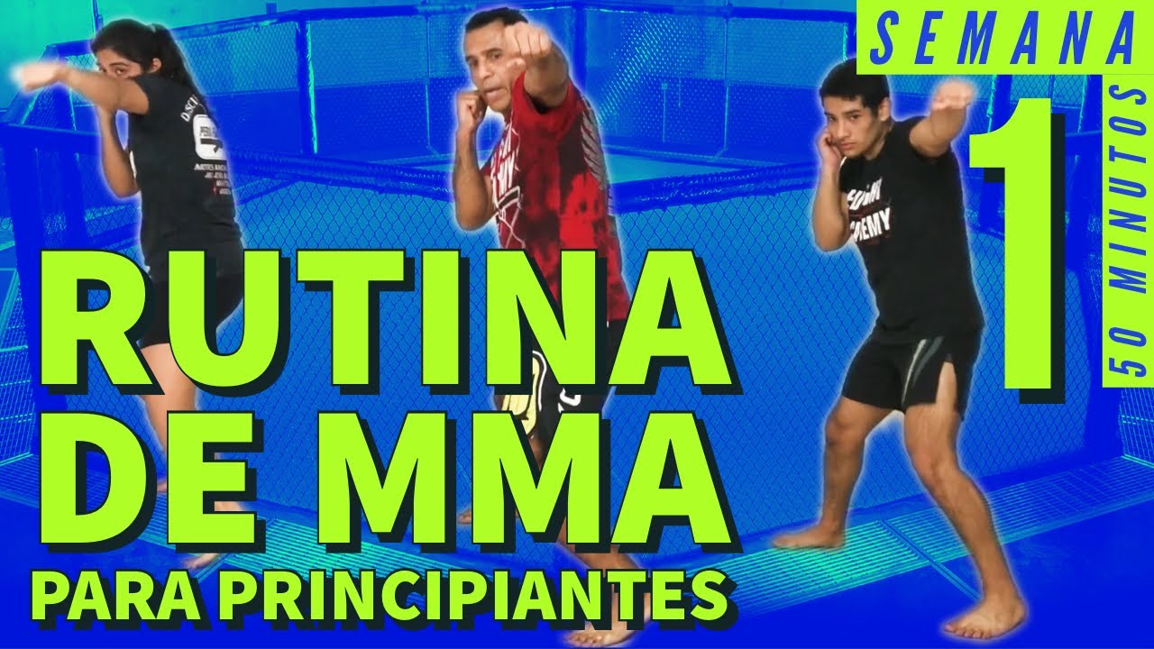 Entrenamiento de MMA para principiantes en casa  ▷ Semana 1 🔥 Como entrenar MMA en casa solo ✔️