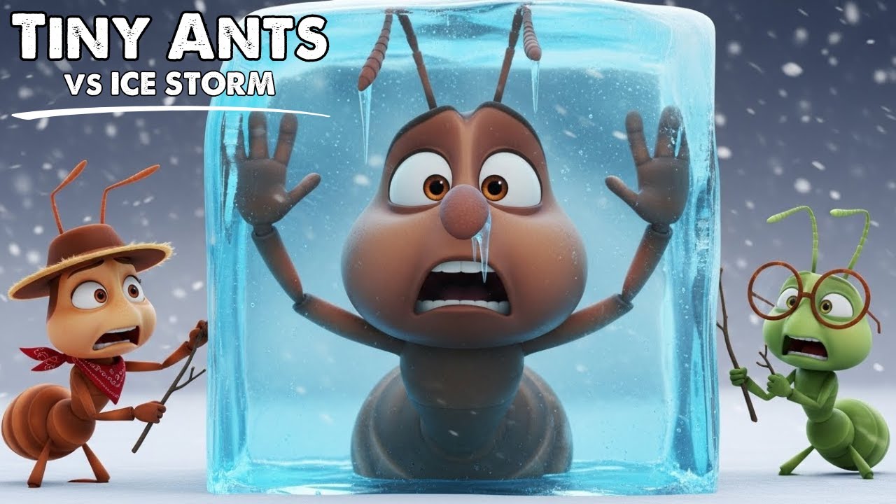 Tiny Ants vs ICE STORM ❄️ Rescue Mission! Funny 3D Animation (The Ant Squad)