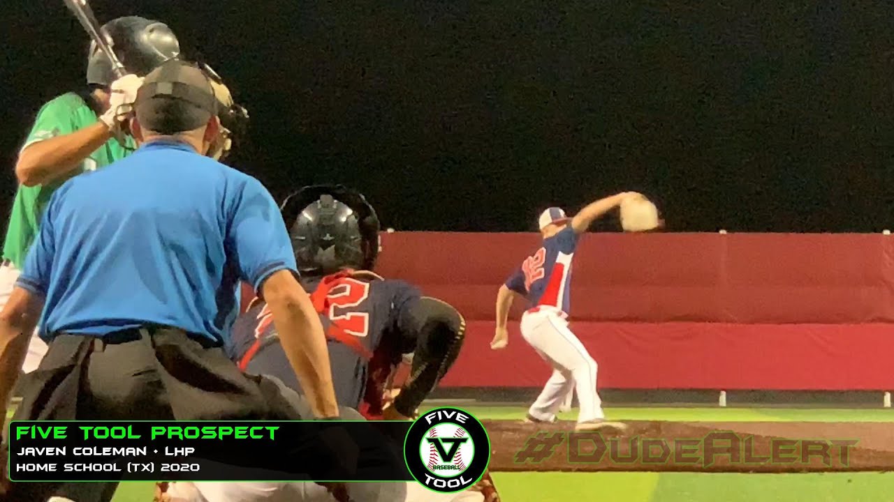 LHP Javen Coleman, Home School (TX) 2020, LSU signee up to 90 MPH, Five Tool Baseball Prospect