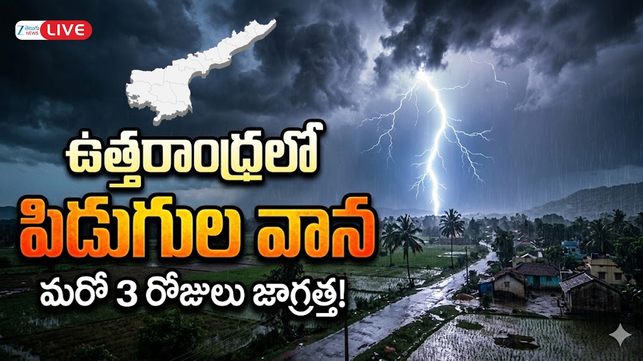 LIVE : AP Rains | Heavy Rains | ఉత్తరాంధ్రలో పిడుగుల వాన | ZEE Telugu News